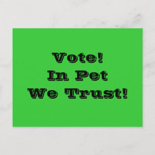 Postal Votar Mascota Confiamos