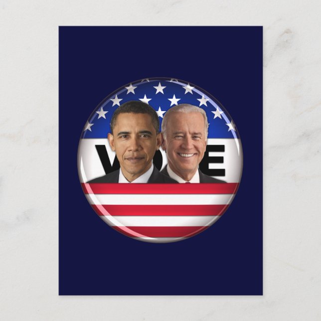 Postal Votar por Obama y Biden (Anverso)