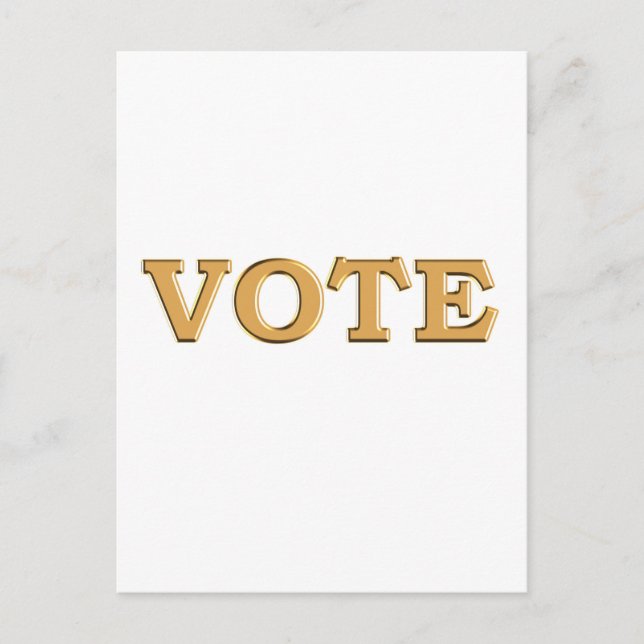Postal VOTAR por su candidato (Anverso)