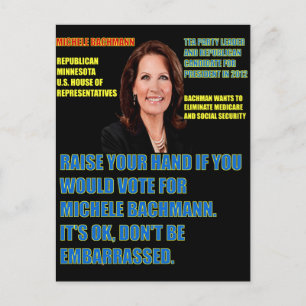 Postal ¿Votarías por Michele Bachmann?