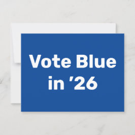 Postal Voto azul en 2026