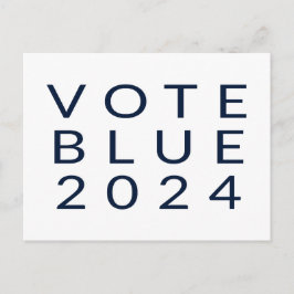 Postal Voto minimalista Blue Kamala Harris 2024