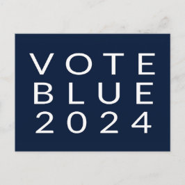 Postal Voto minimalista Blue Kamala Harris 2024