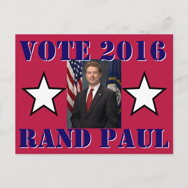 POSTAL VOTO RAND PAUL 2016 (Anverso)