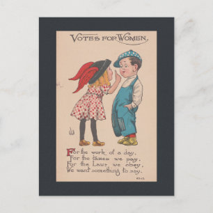 Postal Votos para las mujeres - Vintage de los derechos d
