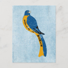 Postal Votos Para Mujeres Vintage Suffring Movement Bird