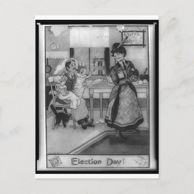 Postal ¡Votos por las mujeres! (Anverso)