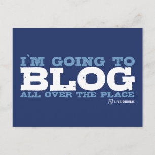 Postal Voy a bloguear por todo el lugar (LiveJournal)
