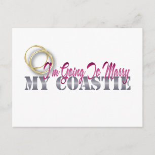 Postal Voy A Casarme Con Mi Coastie