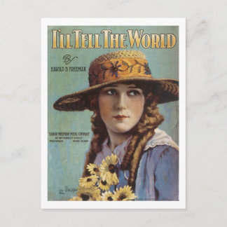 Postal Voy a contarle a la portada del World Vintage Song