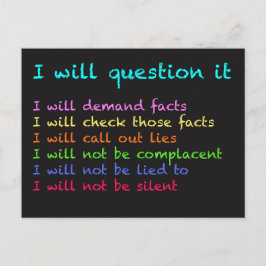 Postal Voy A Cuestionarlo Postcard