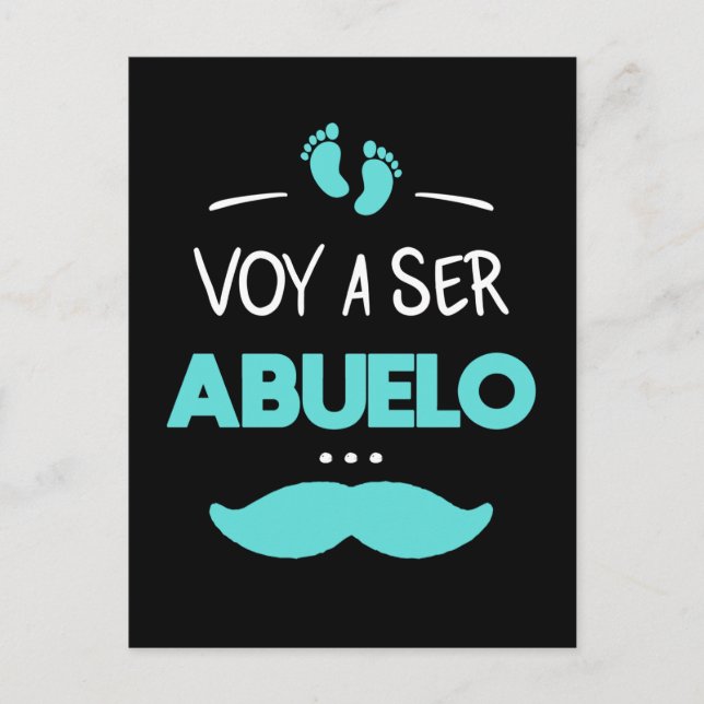Postal Voy a ser abuelo (Anverso)