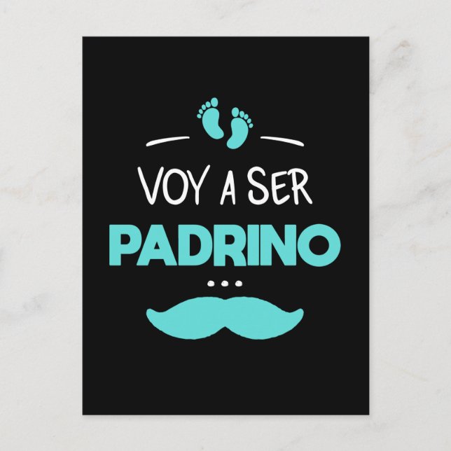 Postal Voy a ser padrino (Anverso)