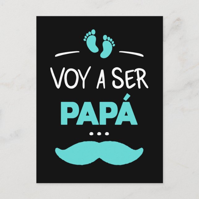 Postal Voy a ser papa (Anverso)