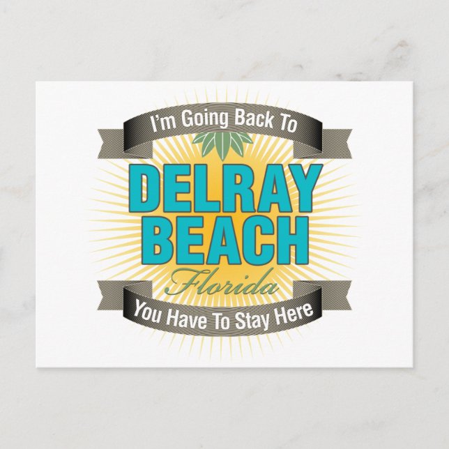 Postal Voy de vuelta a (Delray Beach) (Anverso)