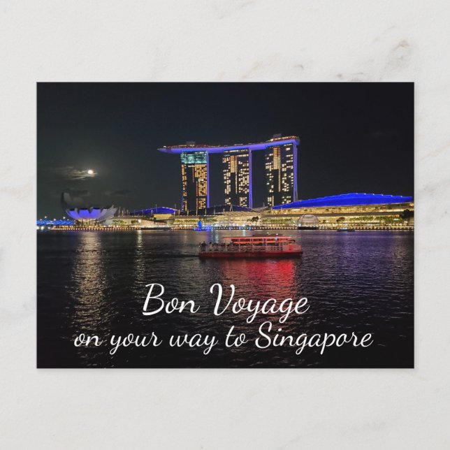 Postal Voyage Bon - A Singapur Marina Bay Sands (Anverso)