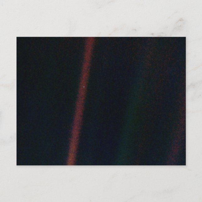 Postal Voyager de la NASA 1 azul pálido de la Tierra (Anverso)