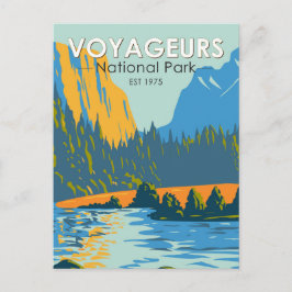 Postal Voyageurs Parque Nacional Vintage
