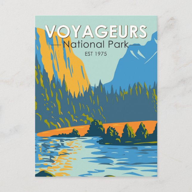 Postal Voyageurs Parque Nacional Vintage (Anverso)
