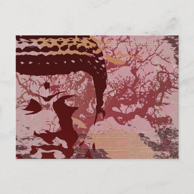 Postal Voz de yoga: Gráfico de árbol de Buda (Anverso)