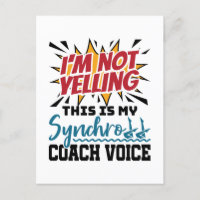 Voz del entrenador de sincronizado de natación sin