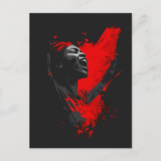 Postal Voz en Rojo (Anverso)