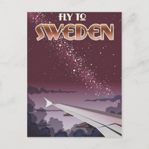 Postal Vuela a Suecia