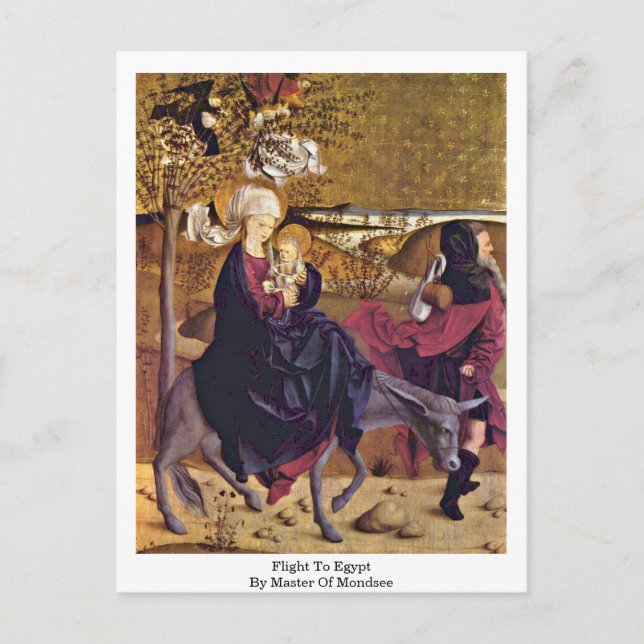 Postal Vuelo A Egipto Por Maestro De Mondsee (Anverso)
