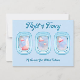 Postal Vuelo de la ventana P del avión de Fancy-Pigs Vola