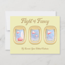 Postal Vuelo de la ventana P del avión de Fancy-Pigs Vola