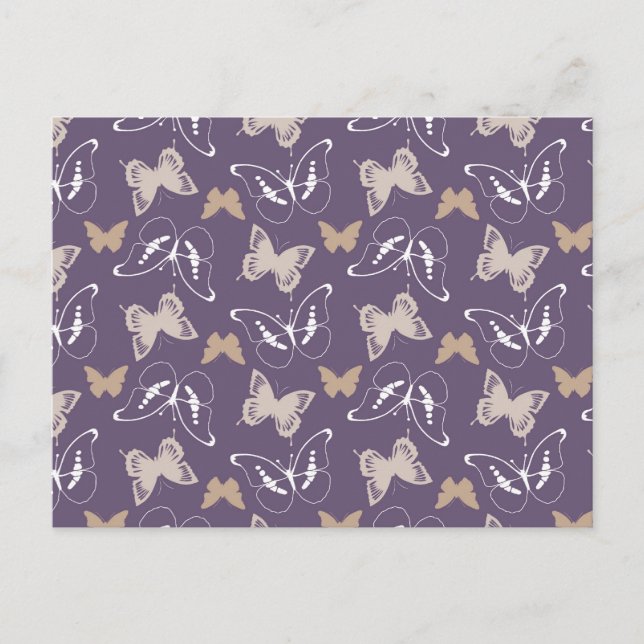 Postal Vuelo de mariposas (Anverso)