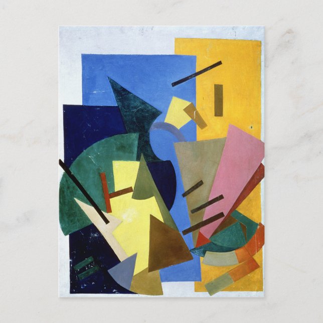 Postal Vuelo de un avión, 1916 (Anverso)