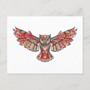 Postal Vuelo del búho