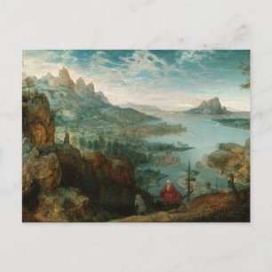 Postal Vuelo del paisaje a Egipto por Bruegel el Viejo P
