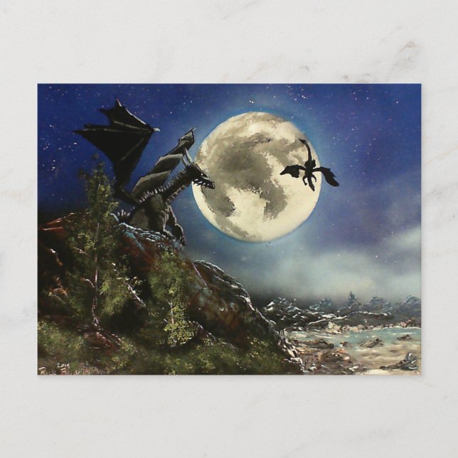 Postal Vuelo Dragon (Anverso)