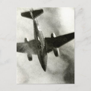 Postal Vuelo final de ME-262 en 1945