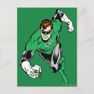 Postal Vuelo hacia delante de Green Lantern