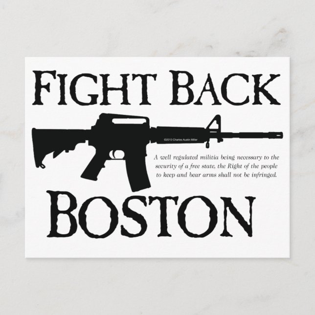 POSTAL ¡VUELVA BOSTON! (Anverso)