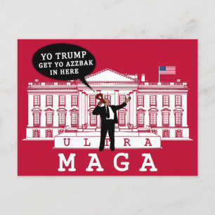 Postal Vuelve Trump 2024 Whitehouse ULTRA MAGA