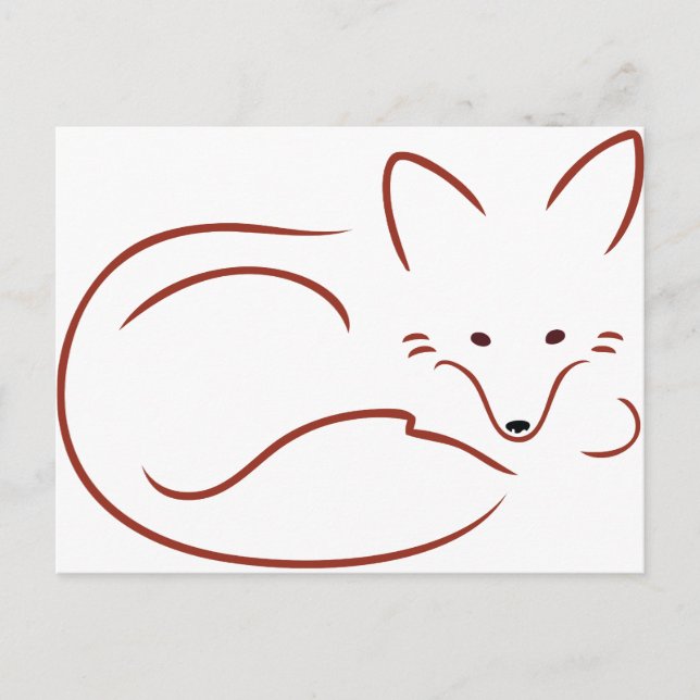 Postal Vulpes vulpes (Anverso)