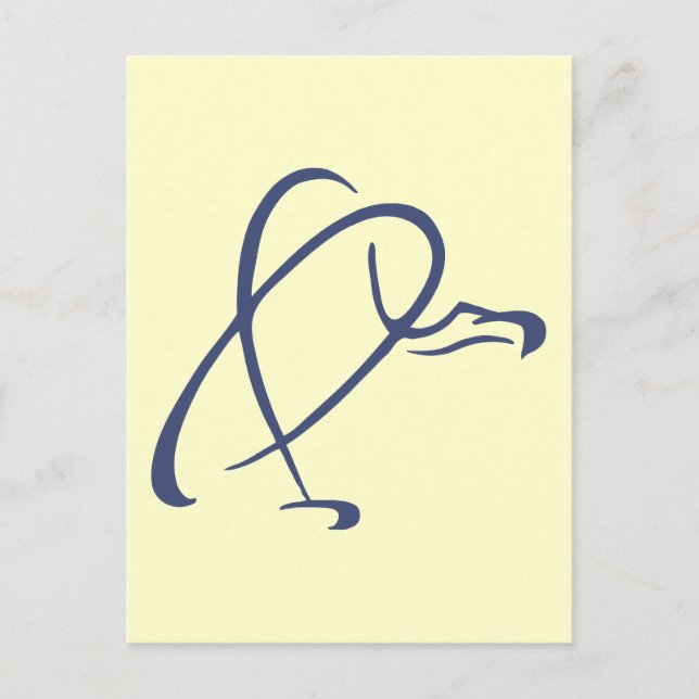 Postal Vultura estilizada (Anverso)