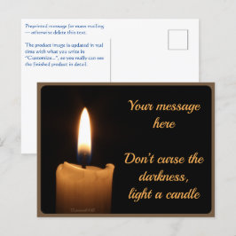 Postal Vykort — Candle