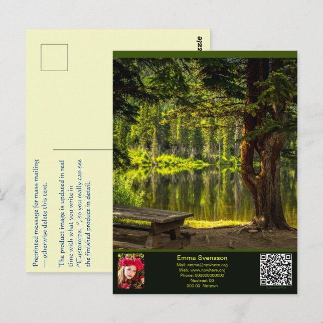 Postal Vykort — Connect, Summer (Anverso / Reverso)