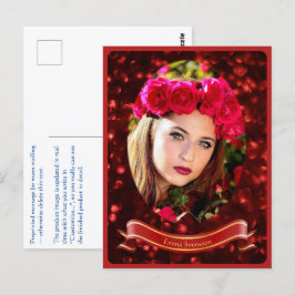 Postal Vykort — Woman in red