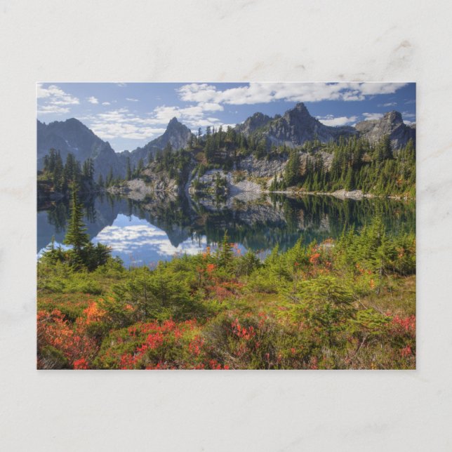 Postal WA, Alpine Lakes Wilderness, Gem Lake, con (Anverso)