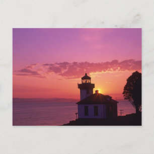 Postal WA, Isla San Juan, Faro Lime Kiln, 1919, 2