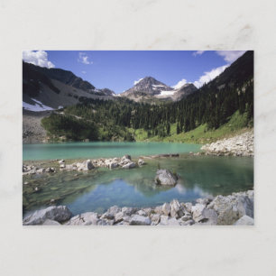 Postal WA, Okanogan NF, lago Lewis y pico Black