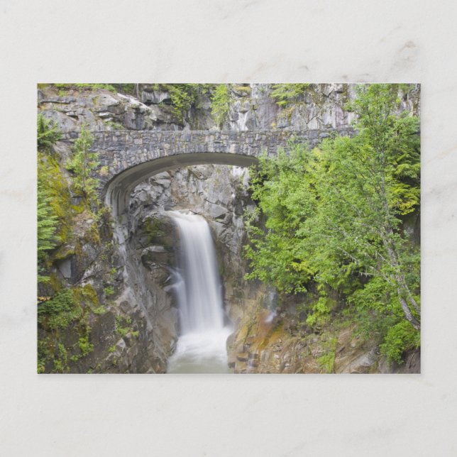 Postal WA, Parque Nacional Mount Rainier, Christine Falls (Anverso)