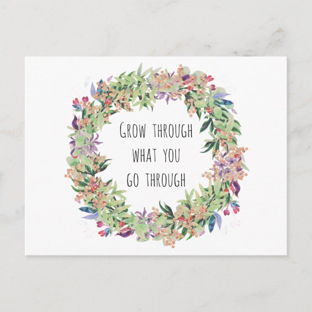 Postal Wachsen Sie durch era Sie durchlaufen (Anverso)