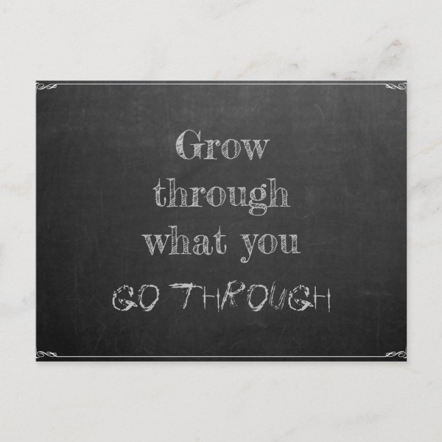 Postal Wachsen Sie durch era Sie durchlaufen (Anverso)